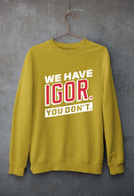Load image into Gallery viewer, Igor Unisex Sweatshirt for Men/Women-Mustard Yellow-Ektarfa.online