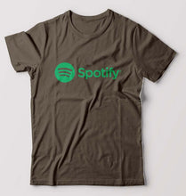 Load image into Gallery viewer, Spotify T-Shirt for Men-Olive Green-Ektarfa.online