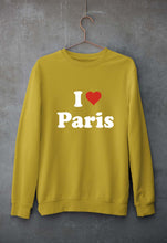 Load image into Gallery viewer, I Love Paris Unisex Sweatshirt for Men/Women-Mustard yellow-Ektarfa.online