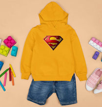 Load image into Gallery viewer, Superman Superhero Kids Hoodie for Boy/Girl-Mustard Yellow-Ektarfa.online