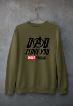 Load image into Gallery viewer, Dad I Love You 3000 Unisex Sweatshirt for Men/Women-Olive Green-Ektarfa.online