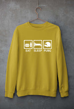 Load image into Gallery viewer, PUBG Eat Sleep Pubg Unisex Sweatshirt for Men/Women-Mustard Yellow-Ektarfa.online