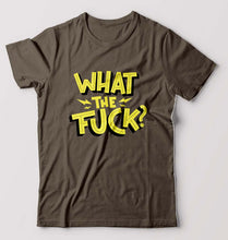 Load image into Gallery viewer, What The Fuck T-Shirt for Men-Olive Green-Ektarfa.online