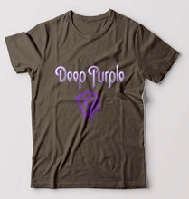 Load image into Gallery viewer, Deep Purple T-Shirt for Men-Olive Green-Ektarfa.online