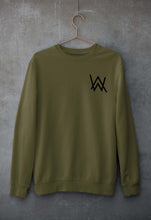 Load image into Gallery viewer, Alan Walker Logo Unisex Sweatshirt for Men/Women-Olive Green-Ektarfa.online