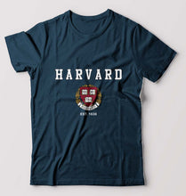 Load image into Gallery viewer, Harvard T-Shirt for Men-Petrol Blue-Ektarfa.online