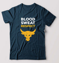 Load image into Gallery viewer, Blood Sweat Respect Gym T-Shirt for Men-Petrol Blue-Ektarfa.online