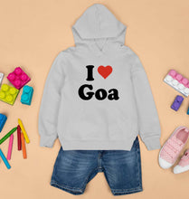 Load image into Gallery viewer, I Love Goa Kids Hoodie for Boy/Girl-GREY-Ektarfa.online