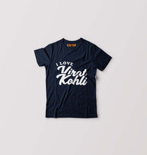Load image into Gallery viewer, Virat Kohli T-Shirt for Boy/Girl-Navy Blue-Ektarfa.online