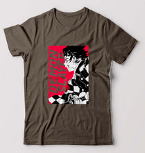 Load image into Gallery viewer, Demon Slayer T-Shirt for Men-Olive Green-Ektarfa.online