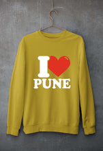 Load image into Gallery viewer, I Love Pune Unisex Sweatshirt for Men/Women-Mustard Yellow-Ektarfa.online