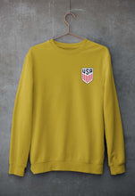 Load image into Gallery viewer, USA Football Unisex Sweatshirt for Men/Women-Mustard Yellow-Ektarfa.online
