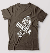 Load image into Gallery viewer, Runner Running T-Shirt for Men-Olive Green-Ektarfa.online