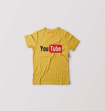 Load image into Gallery viewer, YouTube Kids T-Shirt for Boy/Girl-Golden Yellow-Ektarfa.online