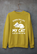Load image into Gallery viewer, Cat Unisex Sweatshirt for Men/Women-Mustard Yellow-Ektarfa.online