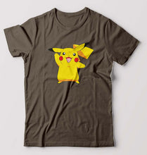 Load image into Gallery viewer, Pikachu T-Shirt for Men-Olive Green-Ektarfa.online