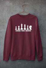 Load image into Gallery viewer, Chess Unisex Sweatshirt for Men/Women-Maroon-Ektarfa.online