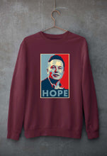 Load image into Gallery viewer, Elon Musk Hope Unisex Sweatshirt for Men/Women-Maroon-Ektarfa.online