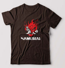 Load image into Gallery viewer, Cyberpunk Samurai T-Shirt for Men-Coffee Brown-Ektarfa.online