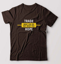Load image into Gallery viewer, Share Market(Stock Market) T-Shirt for Men-Coffee Brown-Ektarfa.online