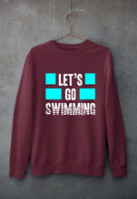 Load image into Gallery viewer, Swimming Unisex Sweatshirt for Men/Women-Maroon-Ektarfa.online