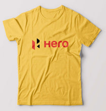 Load image into Gallery viewer, Hero MotoCorp T-Shirt for Men-Golden Yellow-Ektarfa.online