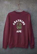 Load image into Gallery viewer, A Bathing Ape Unisex Sweatshirt for Men/Women-Maroon-Ektarfa.online