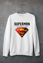 Load image into Gallery viewer, Superman Superhero Unisex Sweatshirt for Men/Women-White-Ektarfa.online