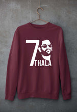 Load image into Gallery viewer, MS Dhoni 07 Thala Unisex Sweatshirt for Men/Women-Maroon-Ektarfa.online