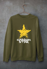 Load image into Gallery viewer, Carrom Star Unisex Sweatshirt for Men/Women-Olive Green-Ektarfa.online
