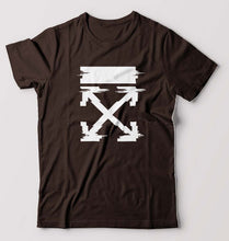Load image into Gallery viewer, Off White Tee T-Shirt for Men-Coffee Brown-Ektarfa.online