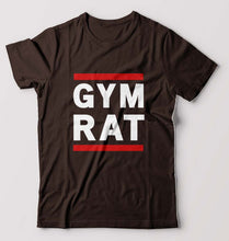 Load image into Gallery viewer, Gym Rat T-Shirt for Men-Coffee Brown-Ektarfa.online