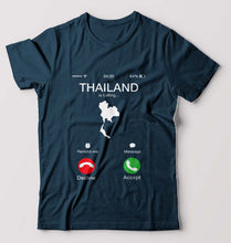 Load image into Gallery viewer, Thailand Calling T-Shirt for Men-Petrol Blue-Ektarfa.online