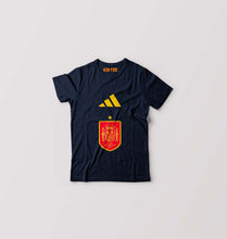 Load image into Gallery viewer, Spain Football Kids T-Shirt for Boy/Girl-Navy Blue-Ektarfa.online