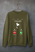 Load image into Gallery viewer, Thailand Calling Unisex Sweatshirt for Men/Women-Olive Green-Ektarfa.online