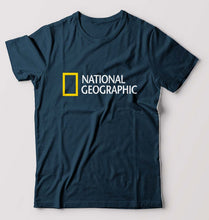 Load image into Gallery viewer, National Geographic T-Shirt for Men-Petrol Blue-Ektarfa.online