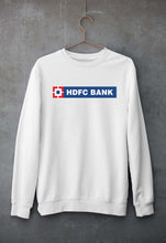 Load image into Gallery viewer, HDFC Bank Unisex Sweatshirt for Men/Women-White-Ektarfa.online