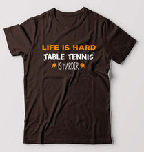 Load image into Gallery viewer, Table Tennis (TT) T-Shirt for Men-Coffee Brown-Ektarfa.online