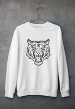 Load image into Gallery viewer, Tiger Unisex Sweatshirt for Men/Women-White-Ektarfa.online