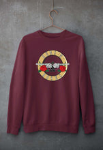 Load image into Gallery viewer, Guns and Roses Unisex Sweatshirt for Men/Women-Maroon-Ektarfa.online