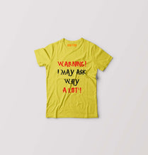 Load image into Gallery viewer, Warning Kids T-Shirt for Boy/Girl-Yellow-Ektarfa.online
