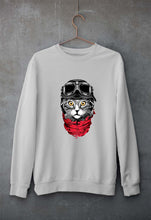 Load image into Gallery viewer, Cat Unisex Sweatshirt for Men/Women-Grey Melange-Ektarfa.online