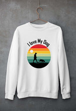 Load image into Gallery viewer, Love Dog Unisex Sweatshirt for Men/Women-White-Ektarfa.online