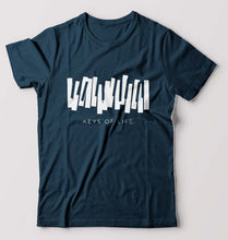 Load image into Gallery viewer, Piano T-Shirt for Men-Petrol Blue-Ektarfa.online