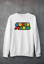 Load image into Gallery viewer, Super Mario Unisex Sweatshirt for Men/Women-White-Ektarfa.online