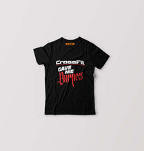 Load image into Gallery viewer, CrossFit Gym Burpees Kids T-Shirt for Boy/Girl-Black-Ektarfa.online
