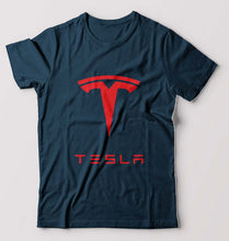 Load image into Gallery viewer, Tesla T-Shirt for Men-Petrol Blue-Ektarfa.online