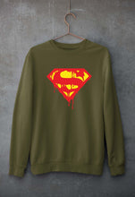 Load image into Gallery viewer, Superman Unisex Sweatshirt for Men/Women-Olive Green-Ektarfa.online