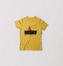 Load image into Gallery viewer, Rugby Kids T-Shirt for Boy/Girl-Golden Yellow-Ektarfa.online