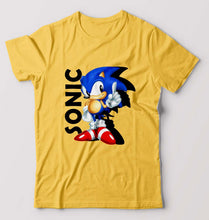 Load image into Gallery viewer, Sonic T-Shirt for Men-Golden Yellow-Ektarfa.online